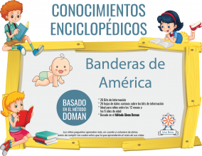 Portada Conocimientos Enciclopedicos Metodo Doman Banderas America